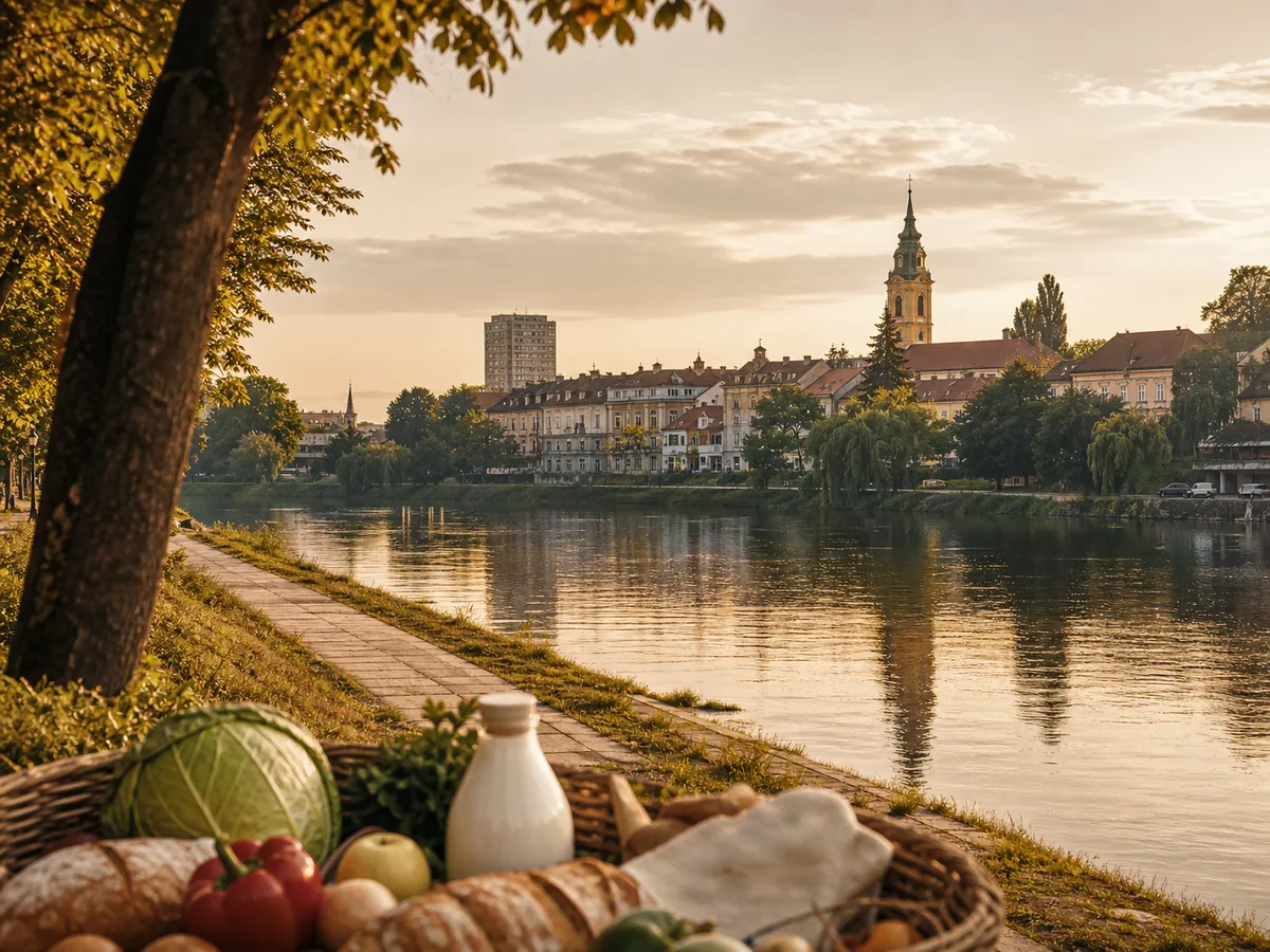 Pogled na Šabac kraj Save